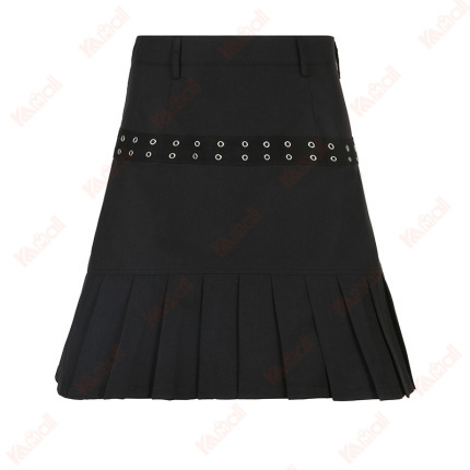 sexy pleated black women skirt